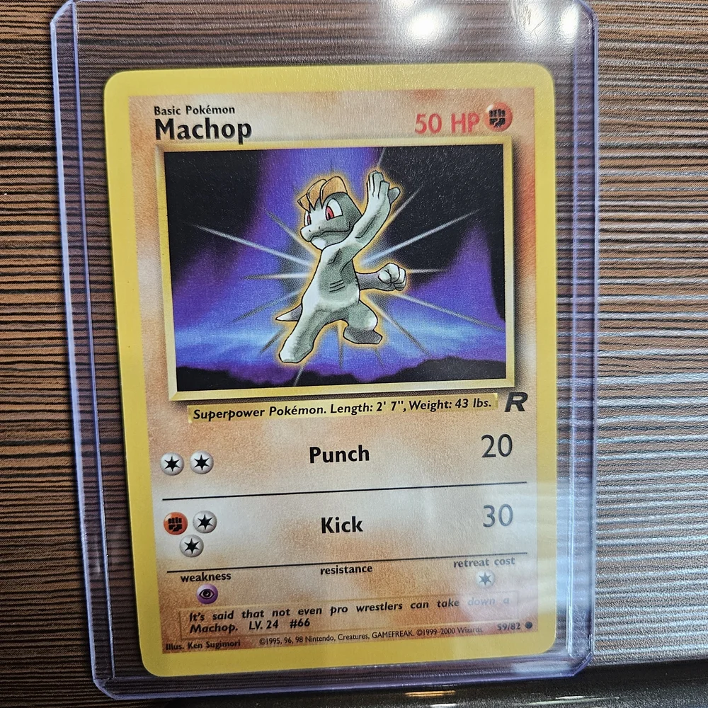 Pokemon Machop 59/82 Rocket Trading Card